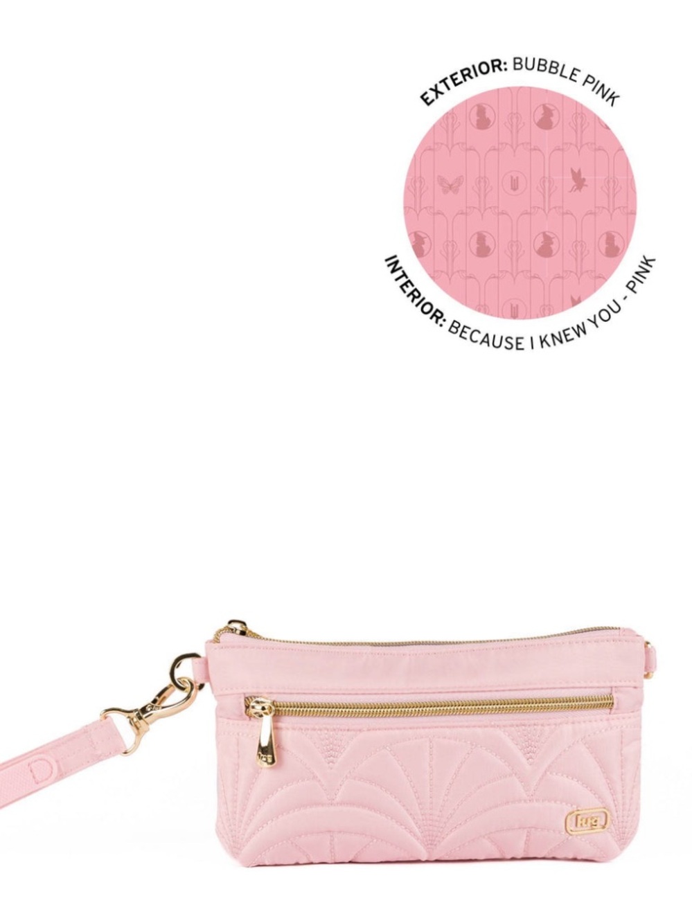 Wicked x Lug Super Metro XL Pouch Bubble Pink
